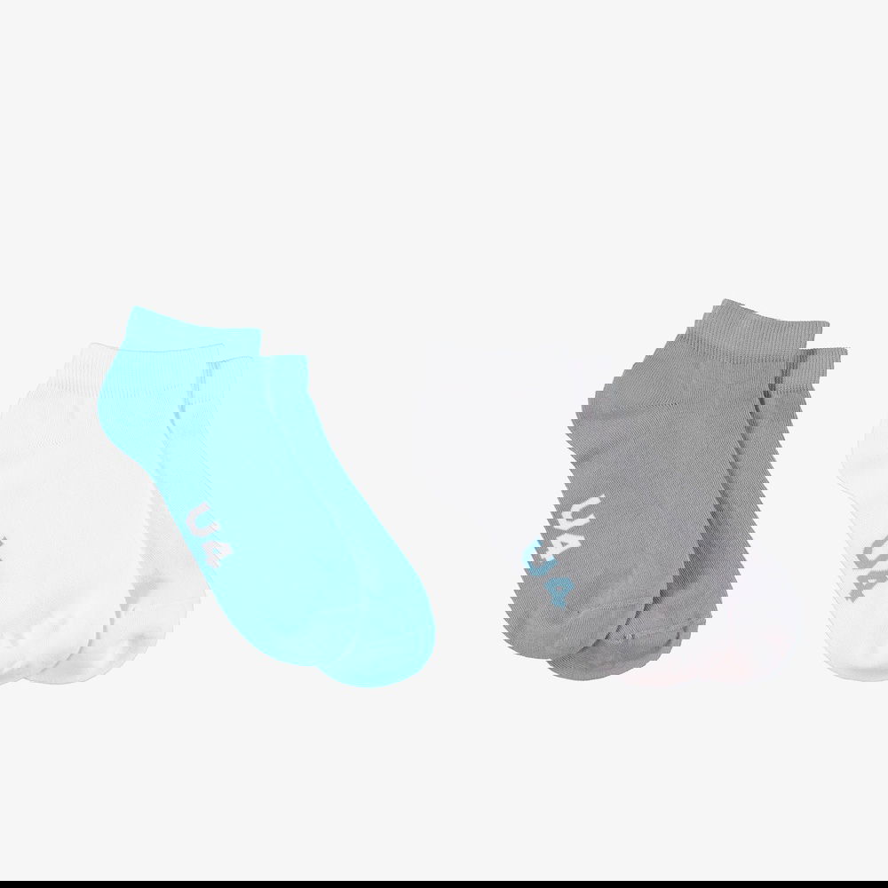 UNITED4 Unisex Beyaz/Yeşil 2 'li Çorap