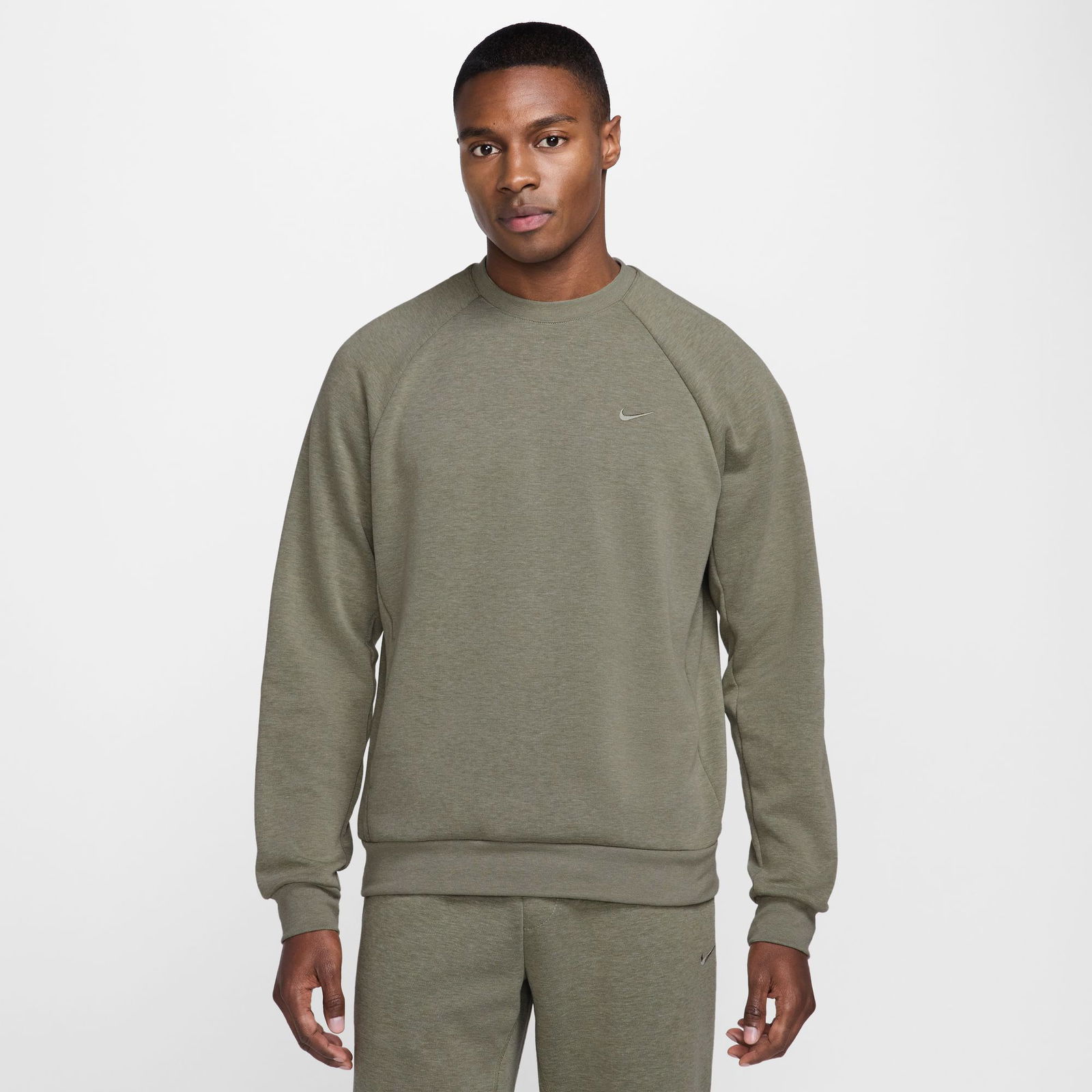 Nike Dri-FIT Uv Primary Ls Crew Erkek Yeşil Sweatshirt