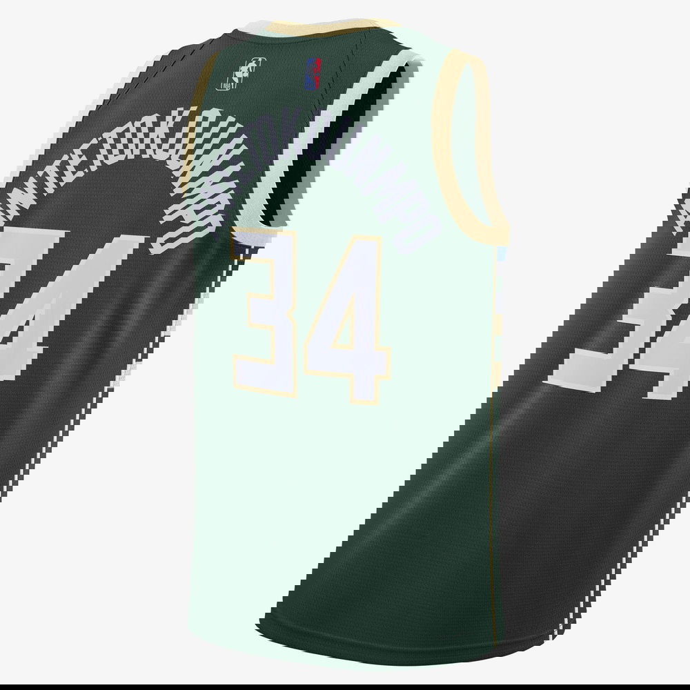 Nike Milwaukee Bucks Erkek Yeşil Basketbol Forması