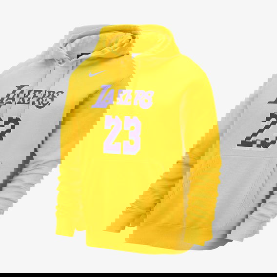 Nike Los Angeles Lakers Erkek Sarı Basketbol Sweatshirt