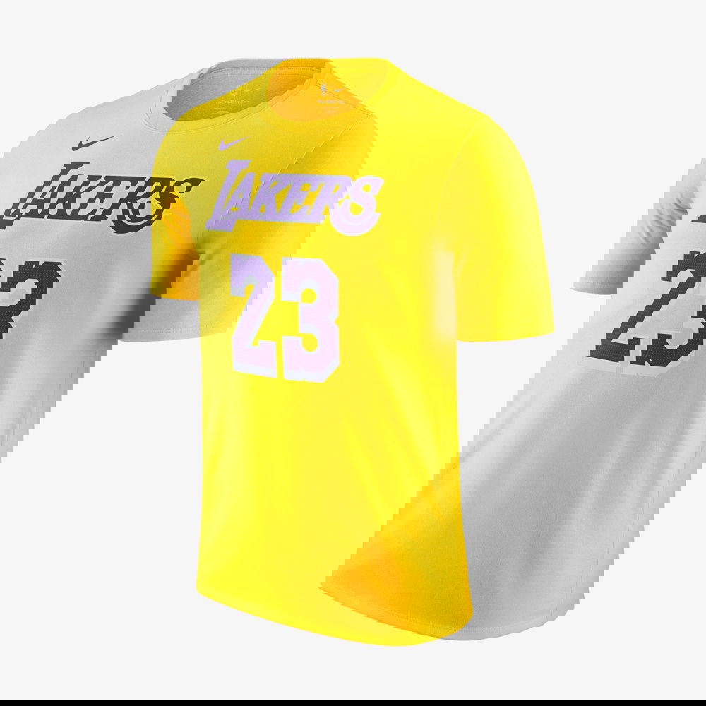Nike Los Angeles Lakers Erkek Sarı Basketbol T-Shirt
