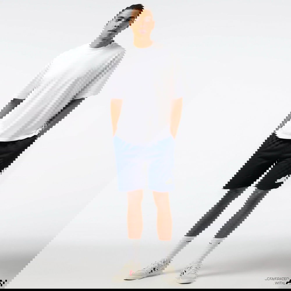 adidas Essentials Logo Erkek Mavi Antrenman Şort