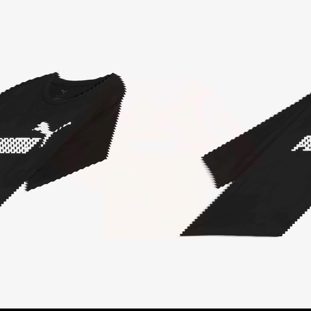 Puma Ess Cropped No 1 Logo Kadın Siyah T-Shirt
