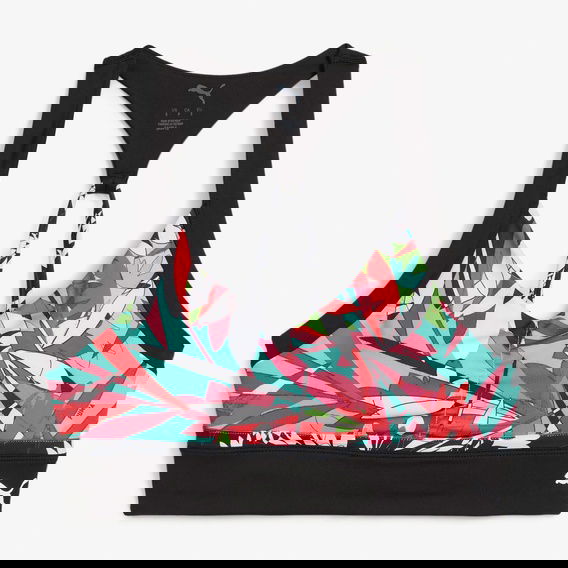 Puma 4Keeps Tropical Aop Lgln Kadın Siyah Bra