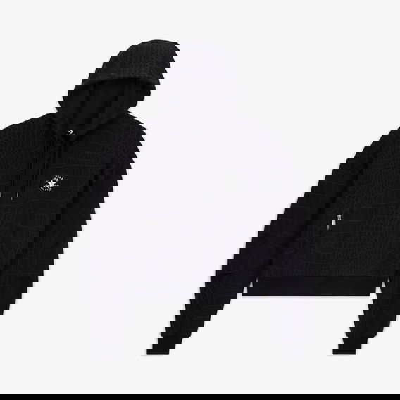 Converse Kadın Desenli Siyah Sweatshirt