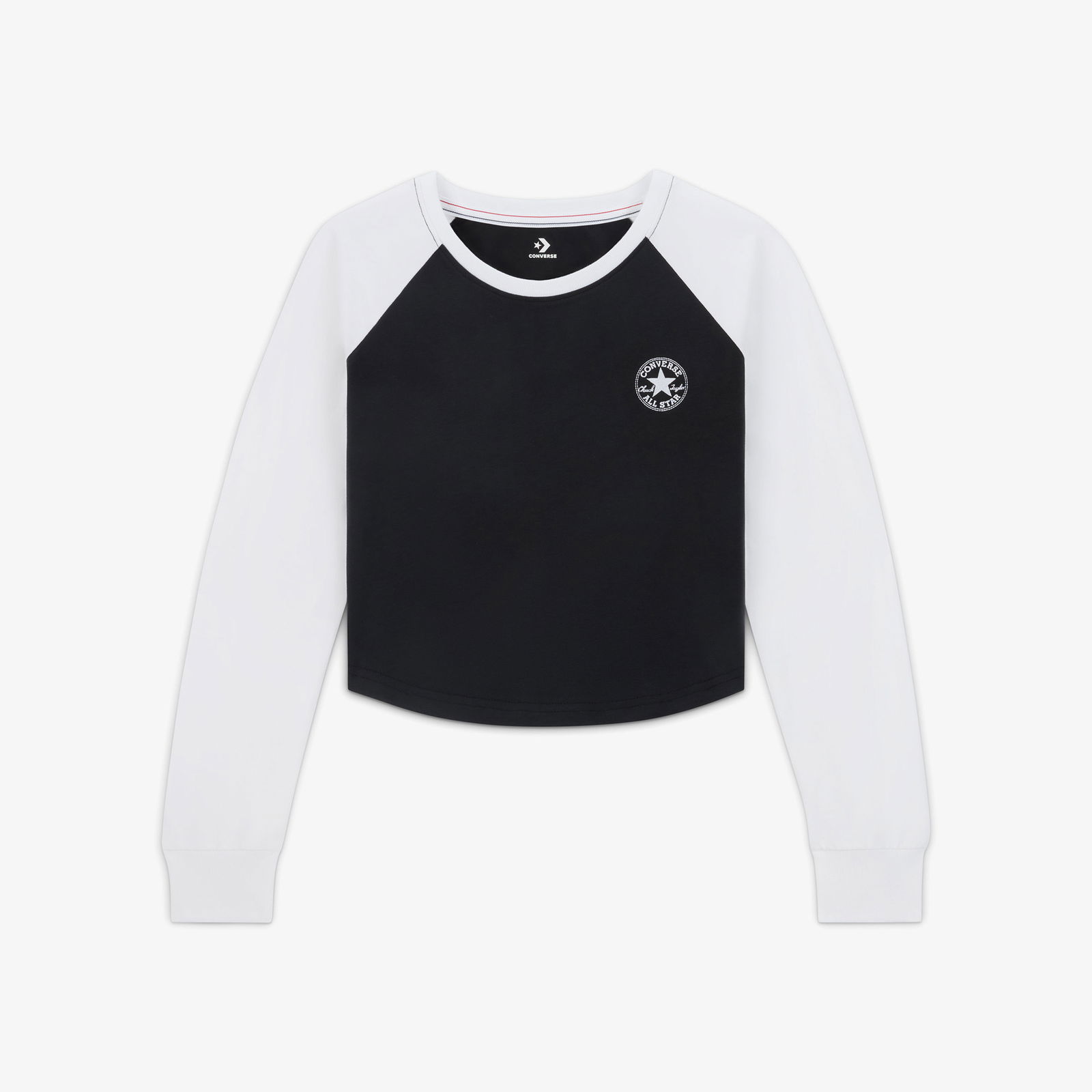 Converse Kadın Renk Bloklu  Siyah Sweatshirt