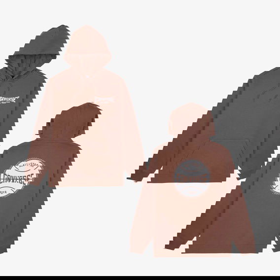 Converse Grafik Baskılı Erkek Kahverengi Sweatshirt