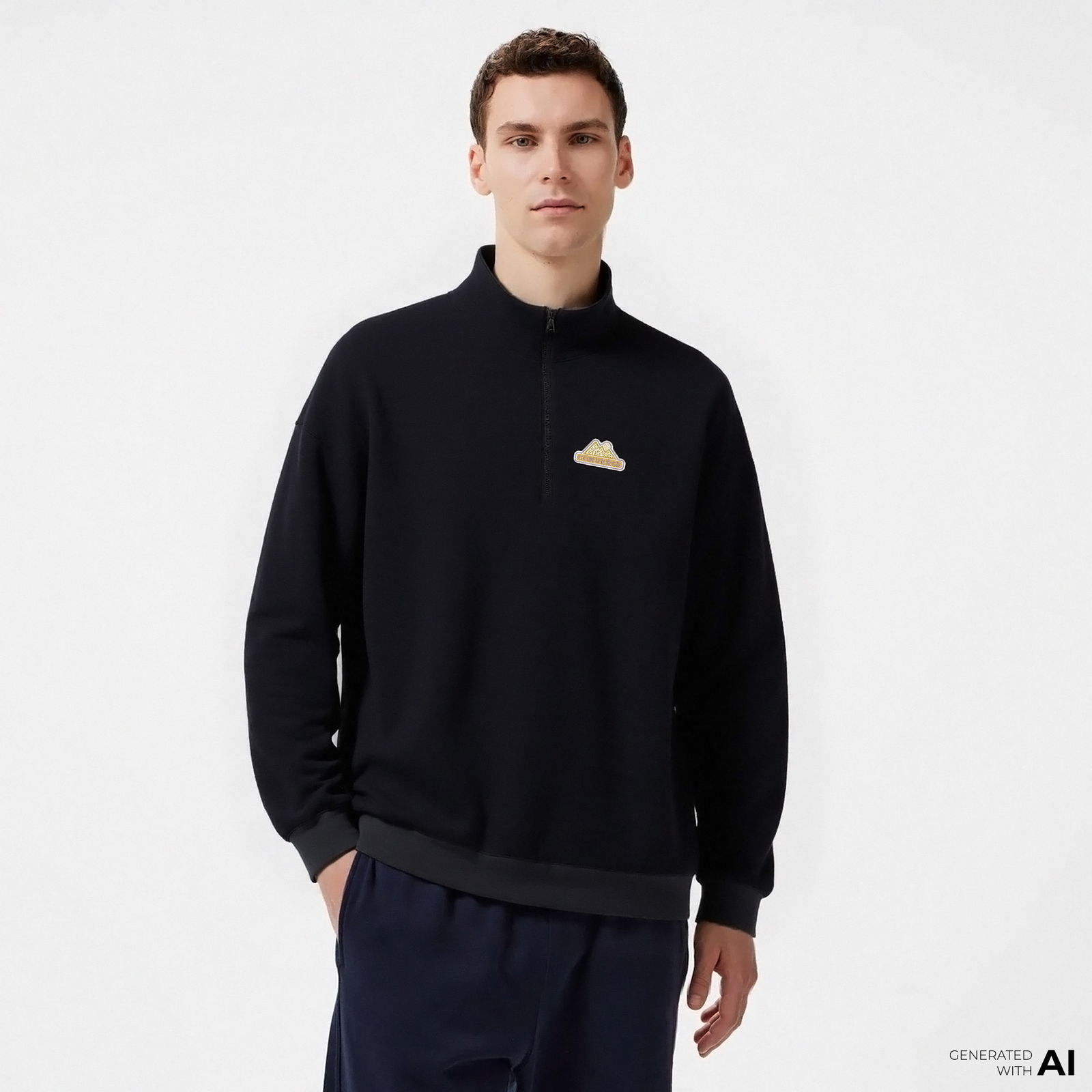 Converse Classic Erkek Gri Sweatshirt