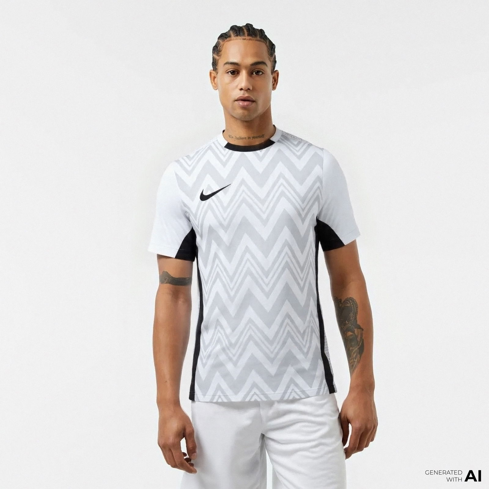 Nike Dri-Fit  Erkek Beyaz Futbol Forması