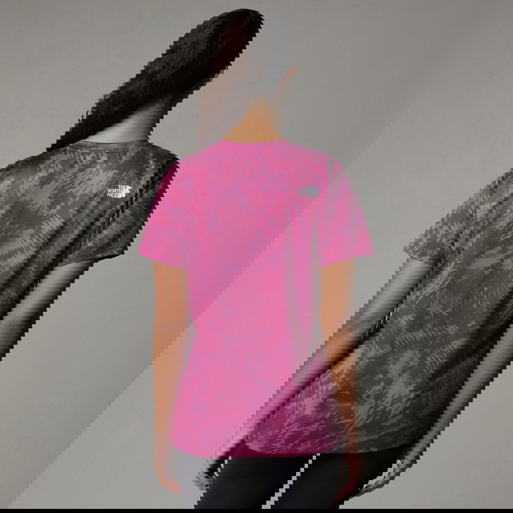 The North Face Flex S/S Reg Aop Kadın Pembe T-Shirt