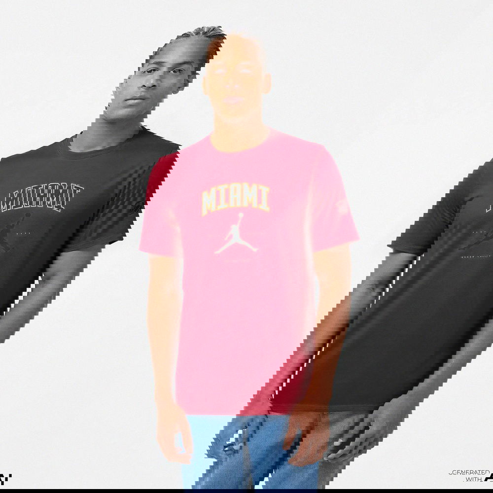Nike Miami Heat Essential Erkek Kırmızı Basketbol T-Shirt