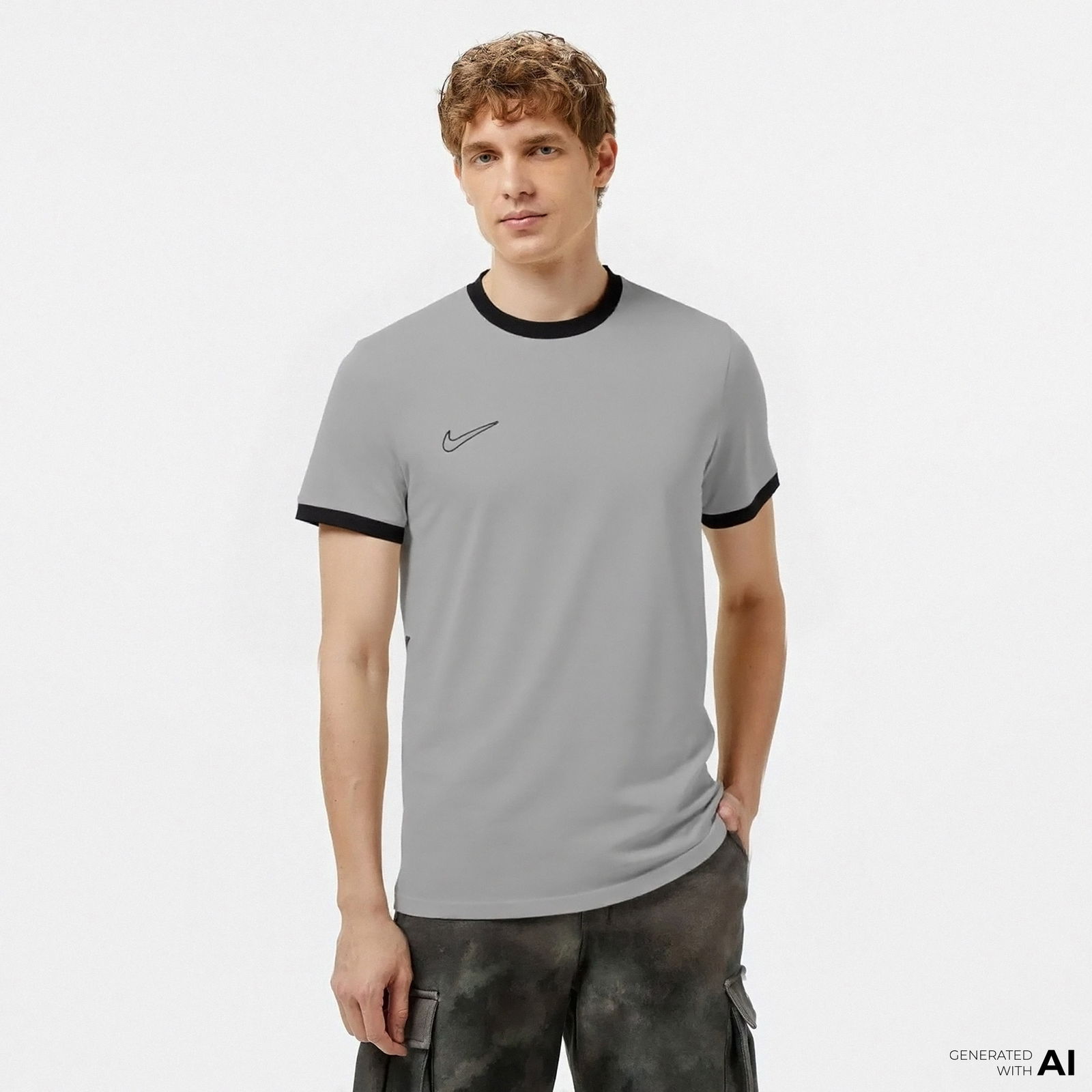 Nike Dri-FIT Academy 25 Erkek Kırmızı T-Shirt