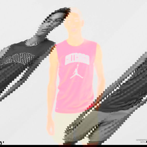 Nike Chicago Bulls Erkek Kırmızı Basketbol Atlet