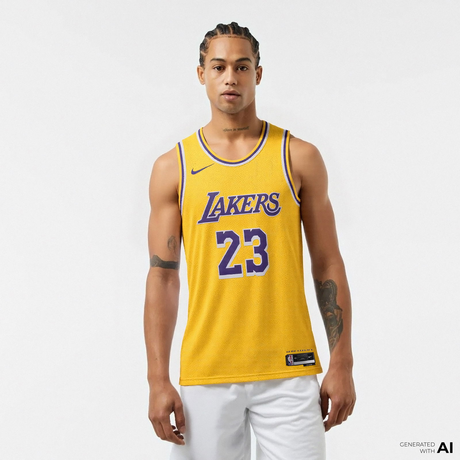 Nike Los Angeles Lakers Icon Edition 2022/23 Dri-FIT NBA Erkek Sarı Basketbol Forması