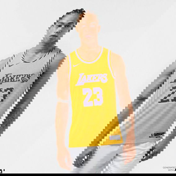 Nike Los Angeles Lakers Icon Edition 2022/23 Dri-FIT NBA Erkek Sarı Basketbol Forması
