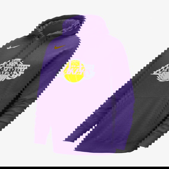 Nike Los Angeles Lakers Club Pullover Erkek Mor Günlük Sweatshirt