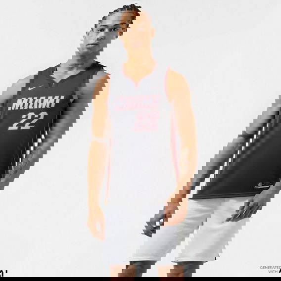 Nike Miami Heat Icon Edition Dri-Fit NBA Erkek Siyah Basketbol Forması