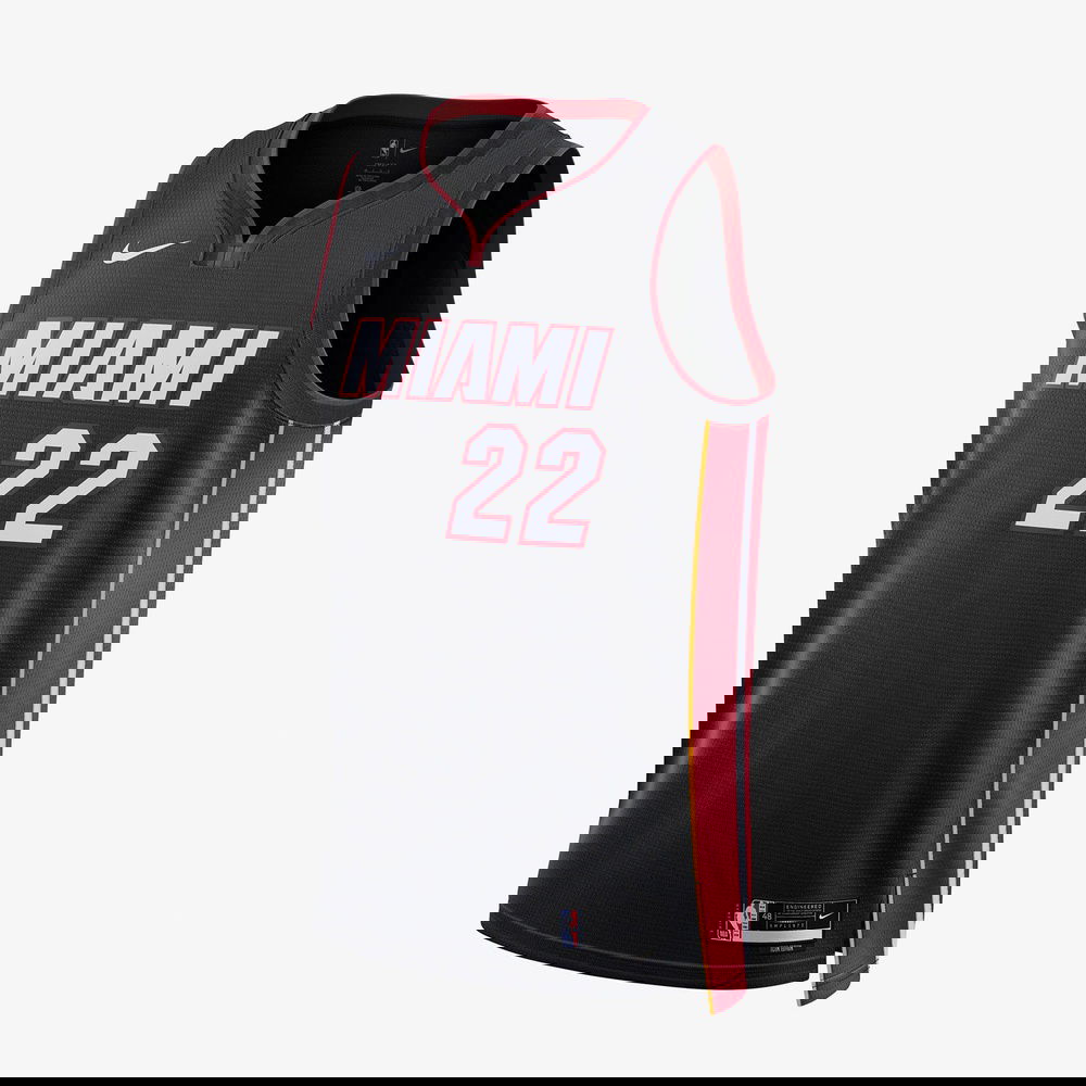 Nike Miami Heat Icon Edition Dri-Fit NBA Erkek Siyah Basketbol Forması
