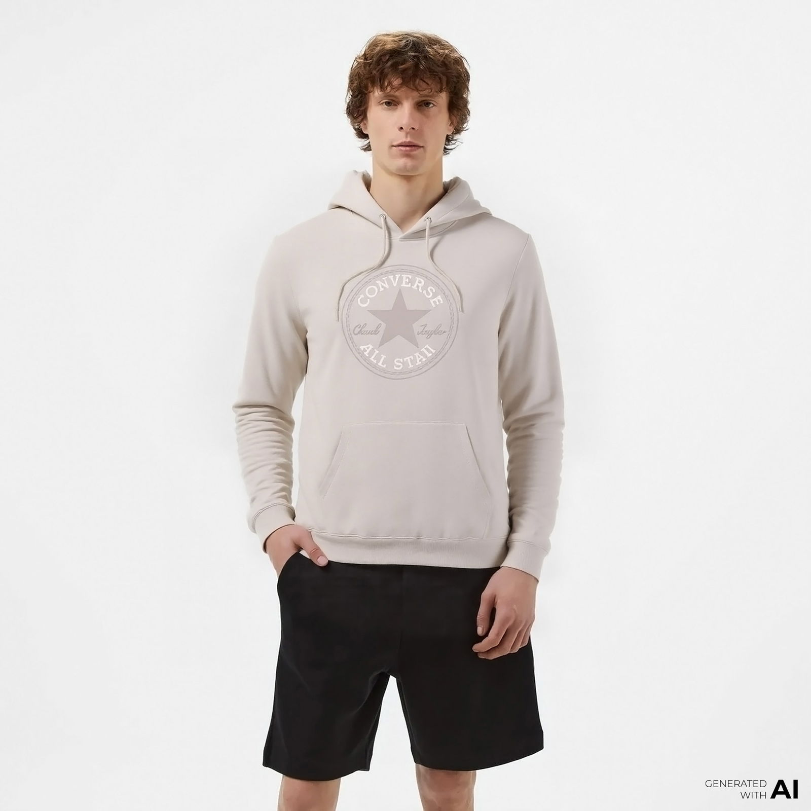 Converse Go-To All Star Patch Standard-Fit Pullover Unisex Lacivert Günlük Sweatshirt
