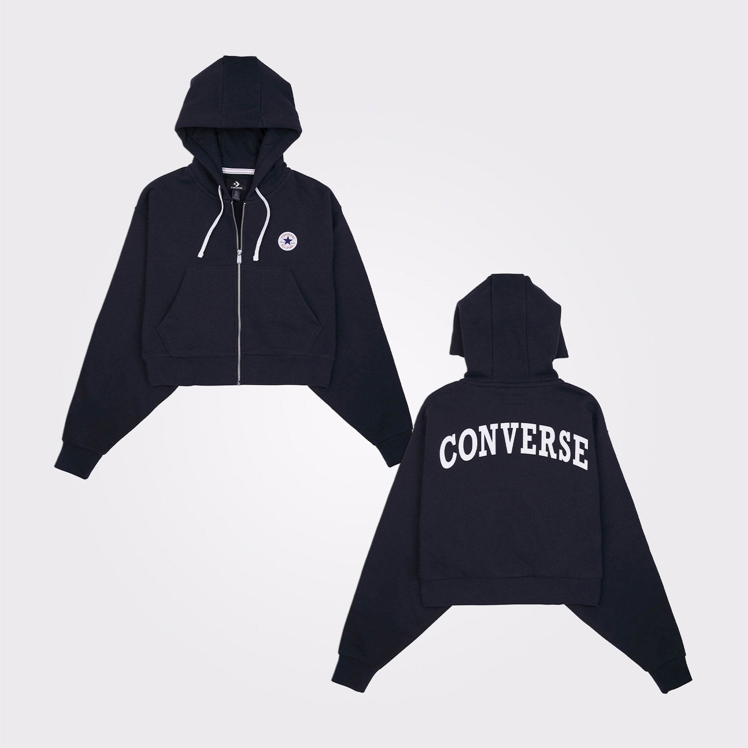 Converse Kadın Krem Fermuarlı Sweatshirt
