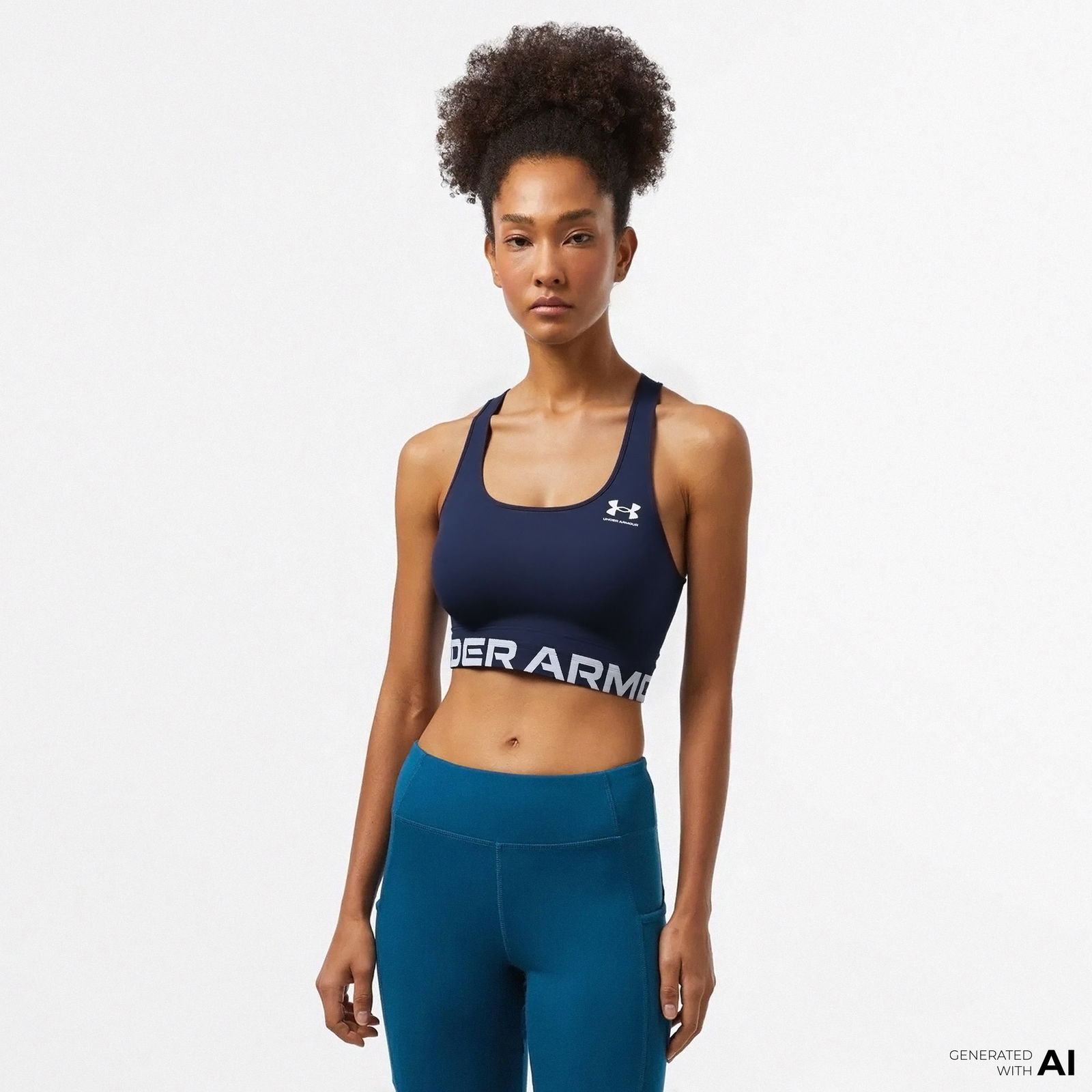 Under Armour Hg Mid nded Kadın Pembe Antrenman Bra