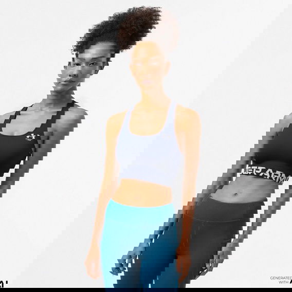 Under Armour Heat Gear Mid Kadın Siyah Antrenman Bra