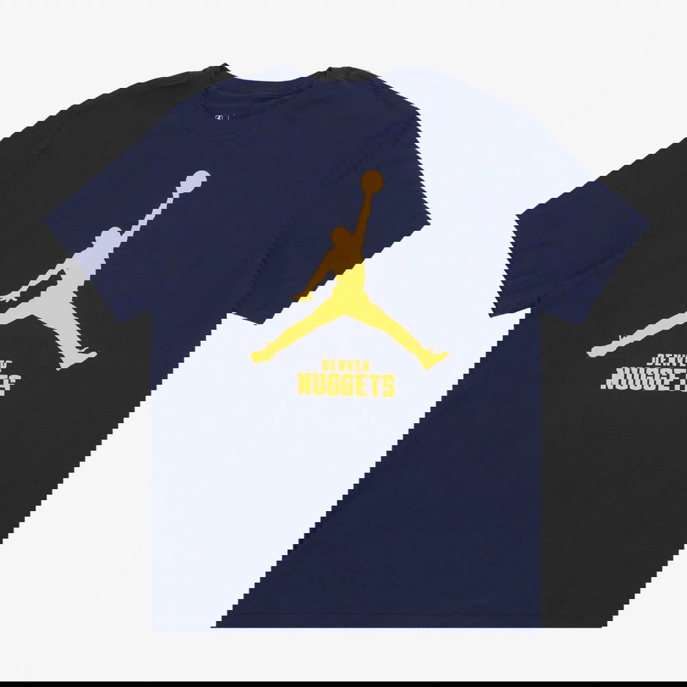 Nike Jordan NBA Denver Nuggets Erkek Mavi Günlük T-Shirt