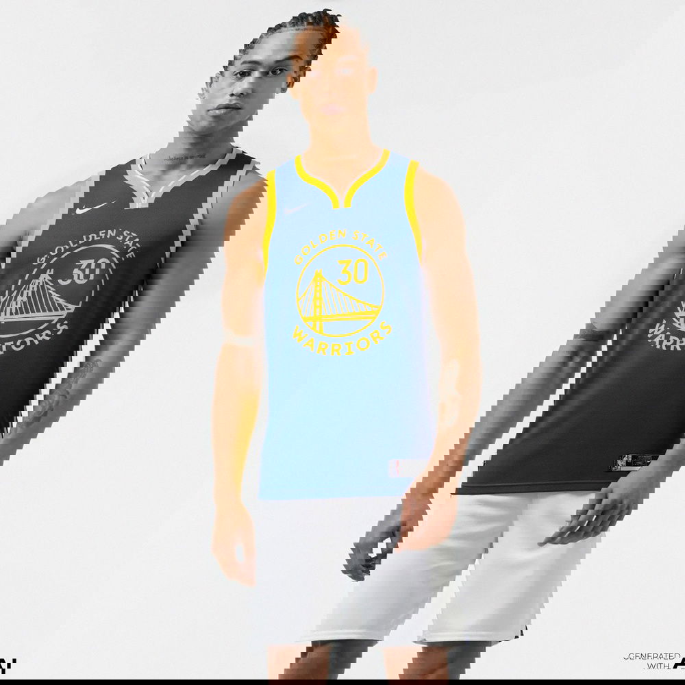 Nike Golden State Warriors Icon Edition 2022/23 Erkek Mavi Basketbol Forması