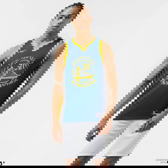 Nike Golden State Warriors Icon Edition 2022/23 Erkek Mavi Basketbol Forması