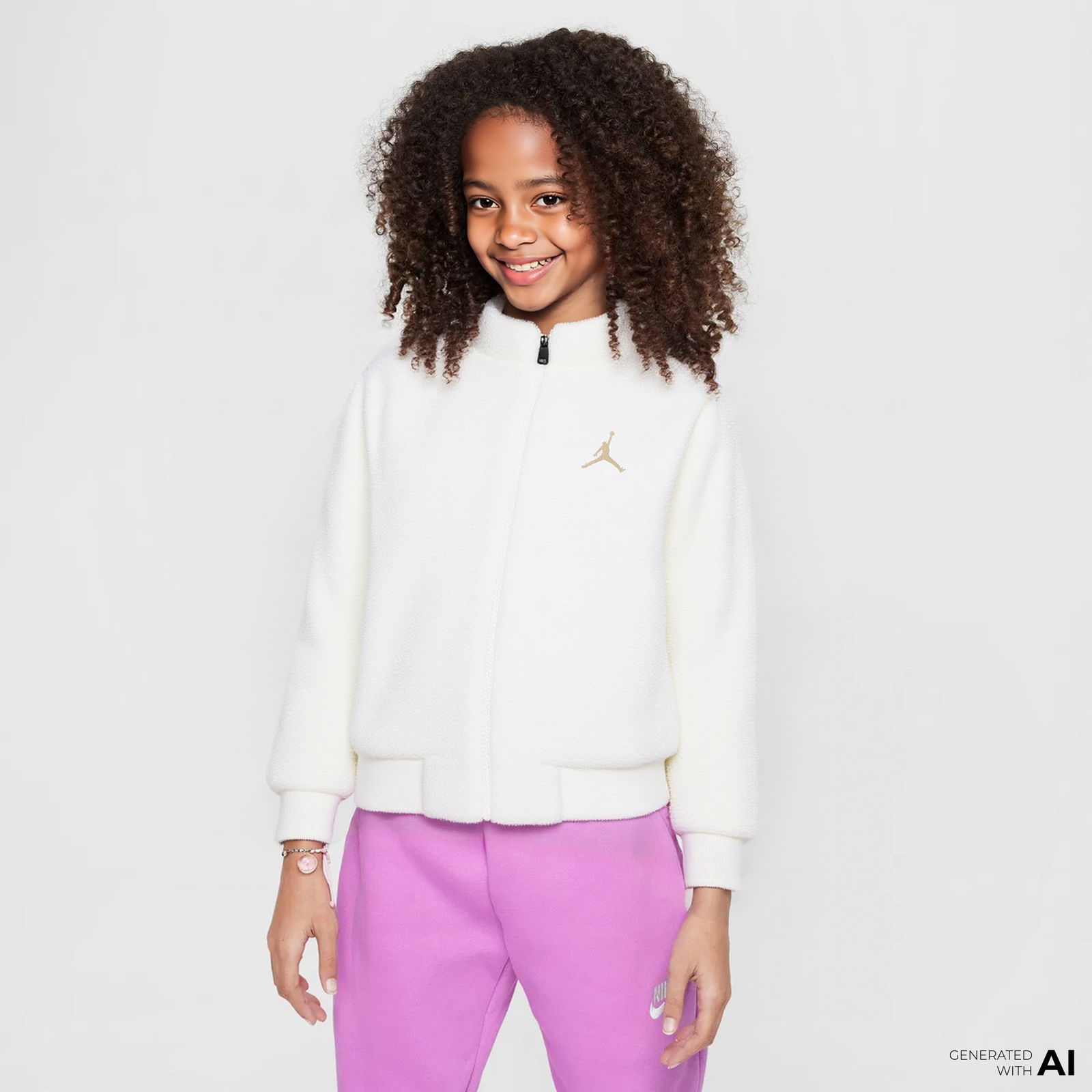 Jordan Jumpman High Pile Çocuk Siyah Günlük Sweatshirt