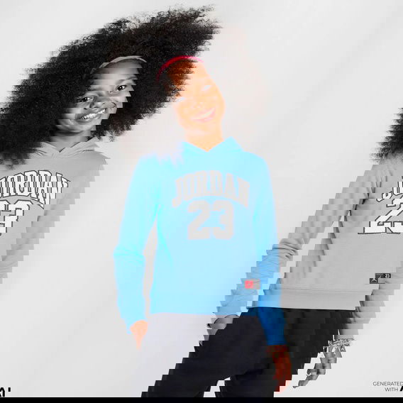 Jordan Hbr Fleece Çocuk Mavi Sweatshirt