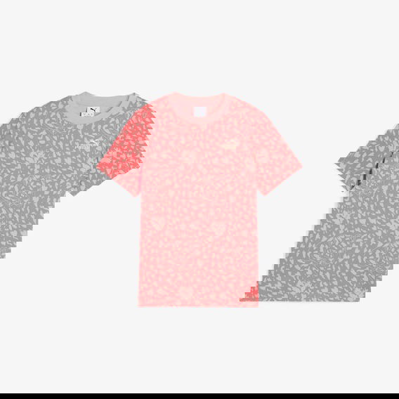 Puma Flaming Love Aop Çocuk Turuncu T-Shirt