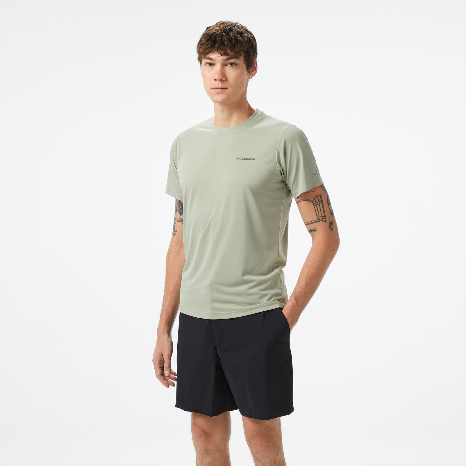 Columbia Hike Crew Erkek Siyah T-Shirt