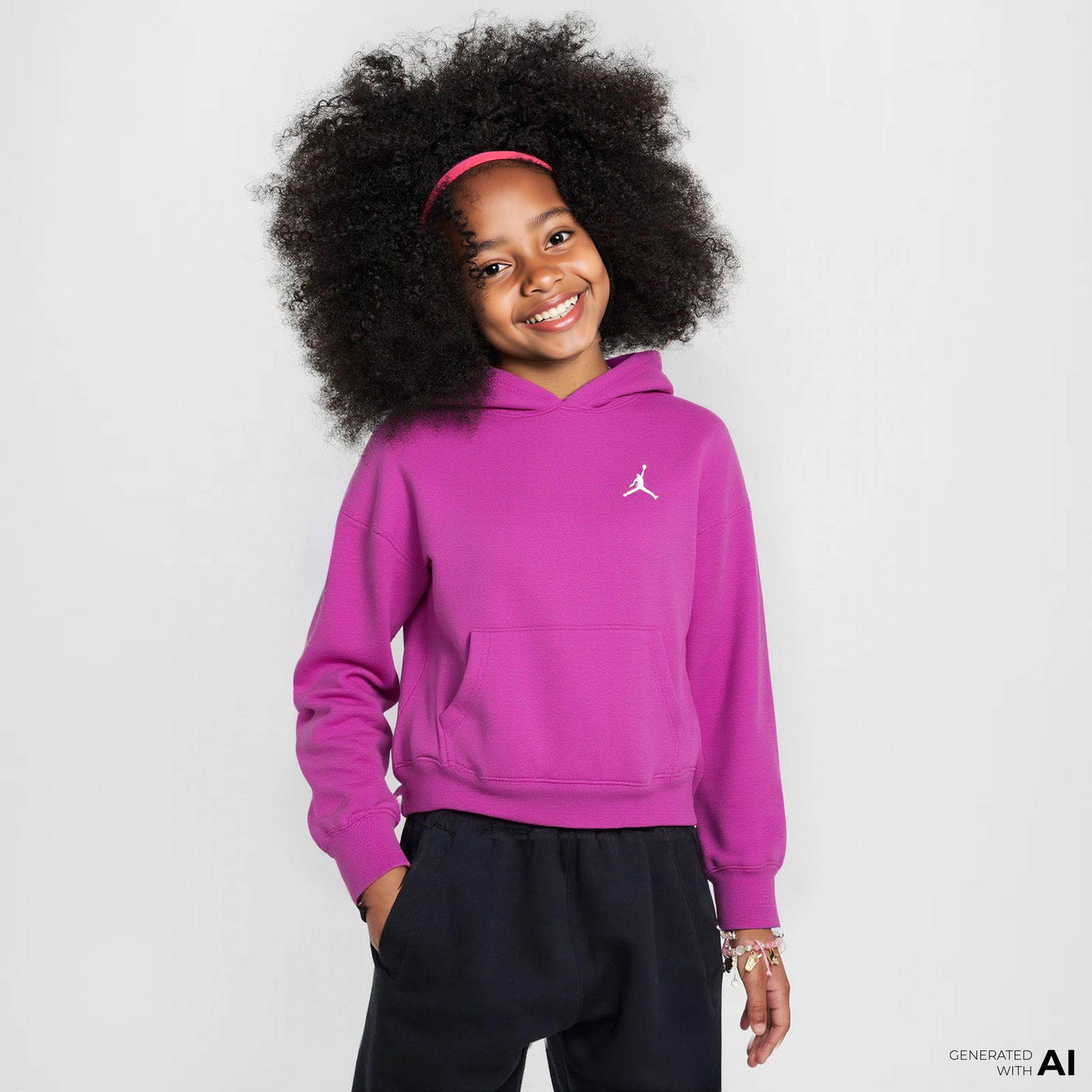 Nike Air Jordan Brooklyn Essentials Çocuk Mavi Günlük Sweatshirt
