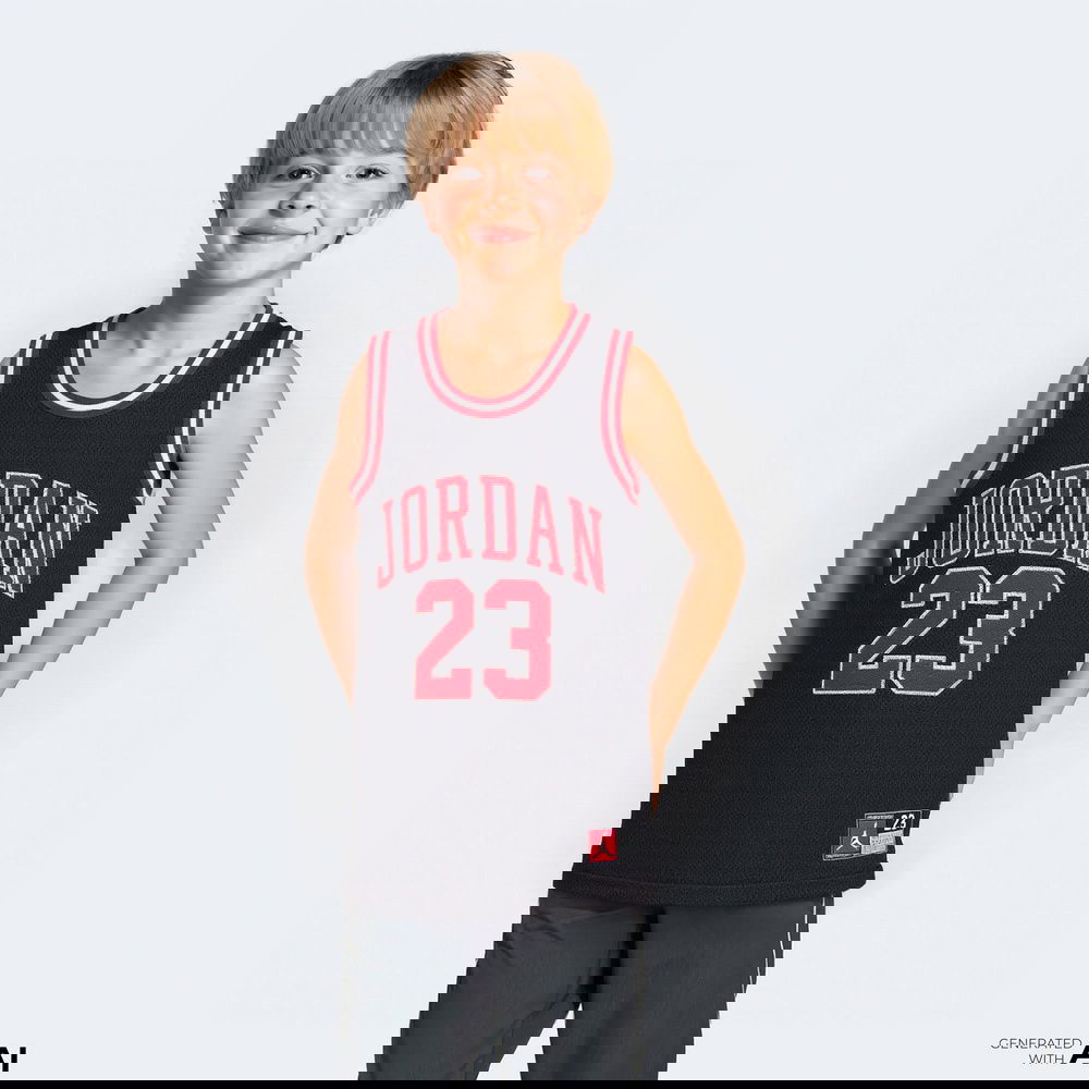 Jordan Jumpman 23 Çocuk Siyah Basketbol Forması