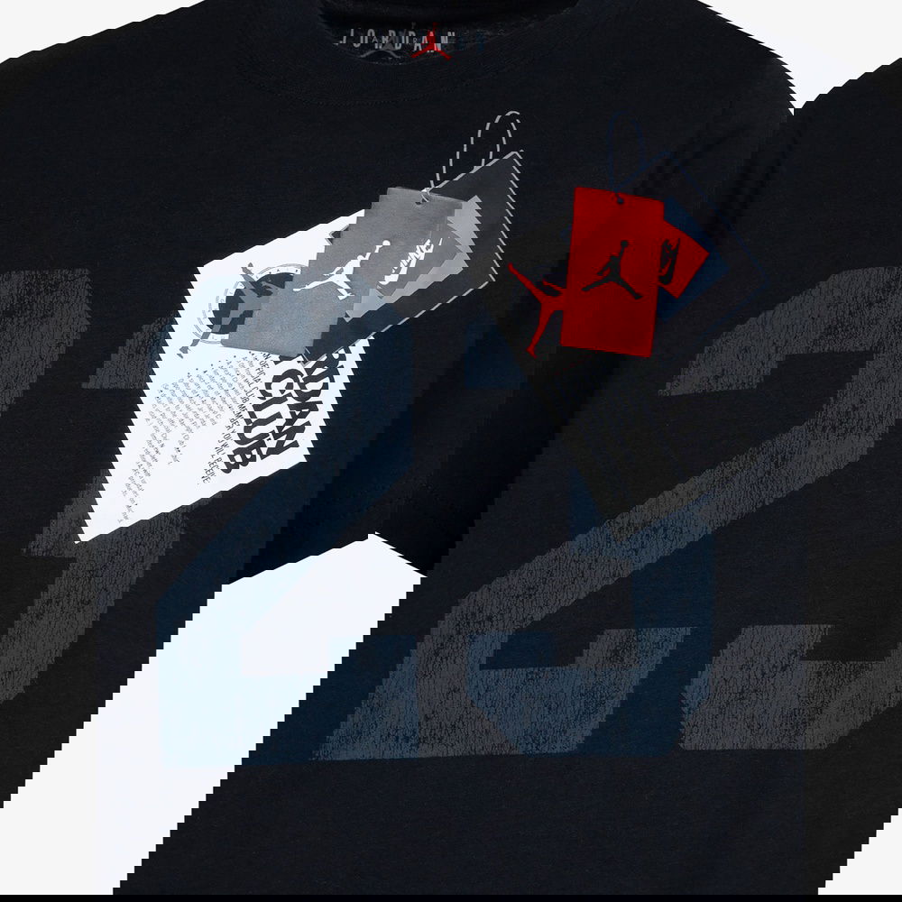 Jordan Air Jordan Comics Dunk Çocuk Siyah Günlük T-Shirt