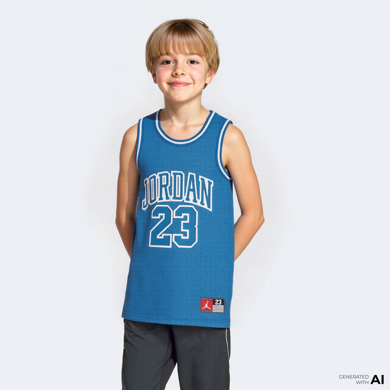 Jordan Jumpman 23 Çocuk Kırmızı Basketbol Forması
