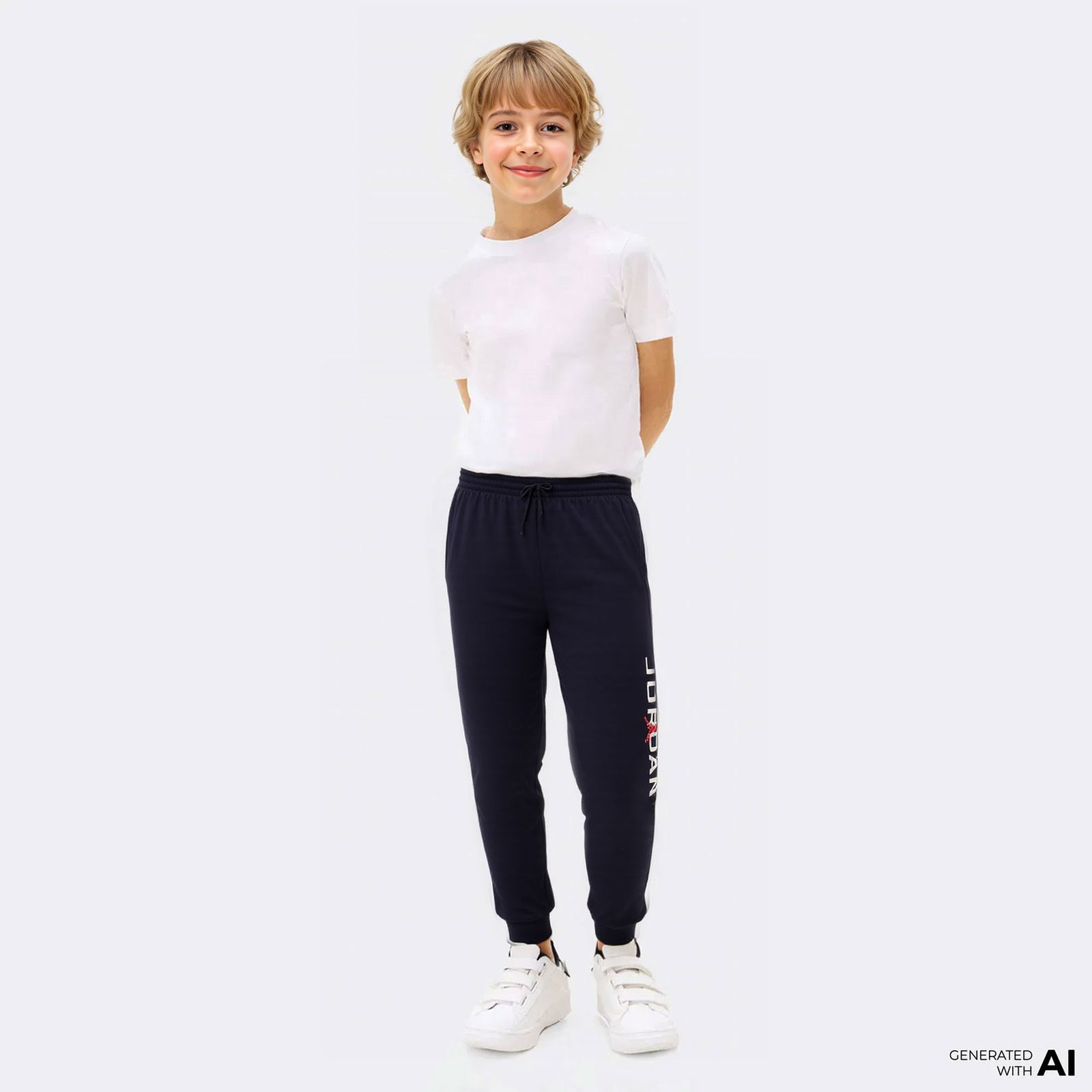 Jordan Baseline French Terry Printed Çocuk Lacivert Eşofman Altı