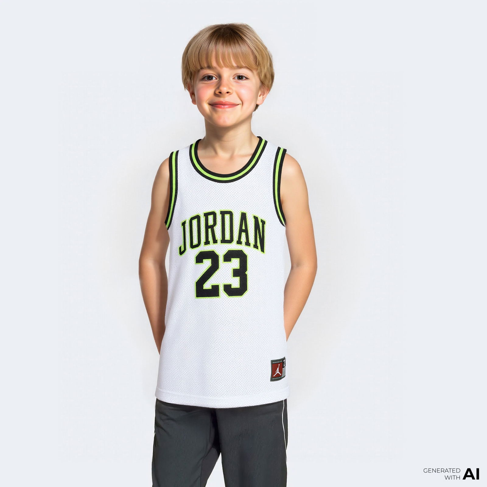 Jordan Jumpman 23 Çocuk Kırmızı Basketbol Forması