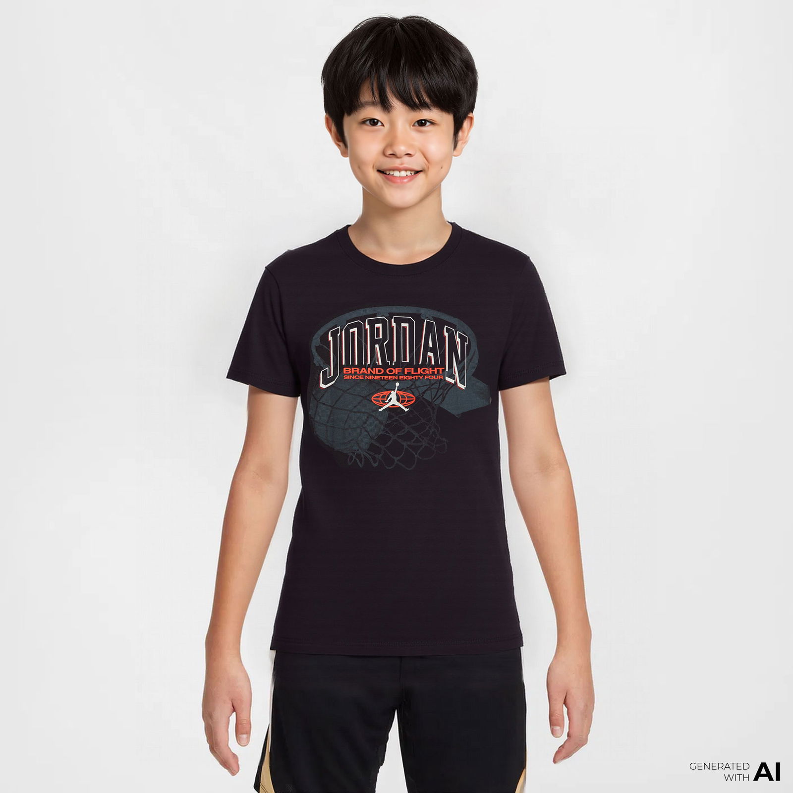 Jordan Jdb Hoop Up Ss Çocuk Siyah T-Shirt