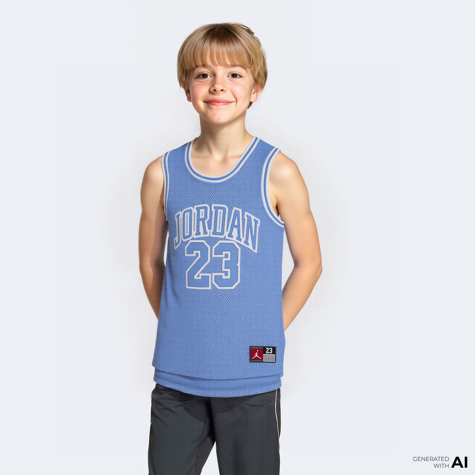 Jordan Jumpman 23 Çocuk Kırmızı Basketbol Forması