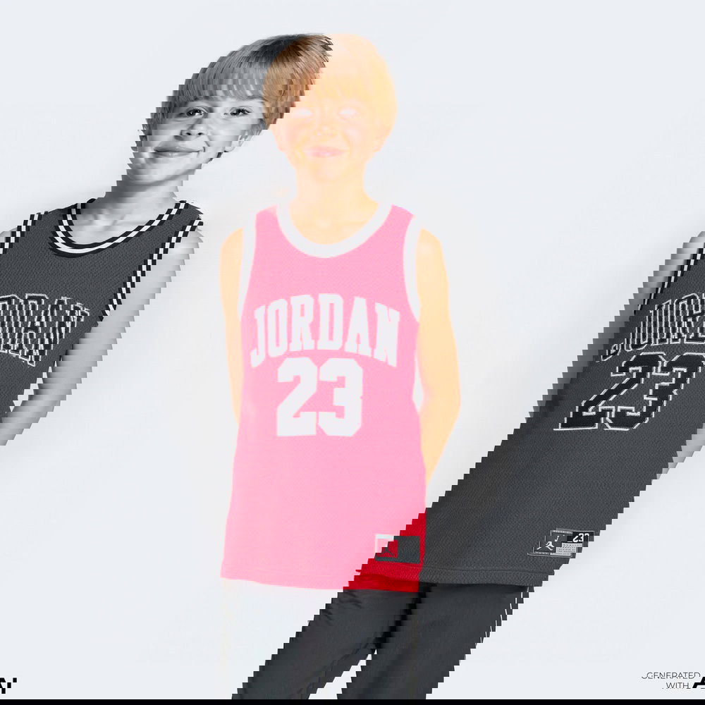 Jordan Jumpman 23 Çocuk Kırmızı Basketbol Forması