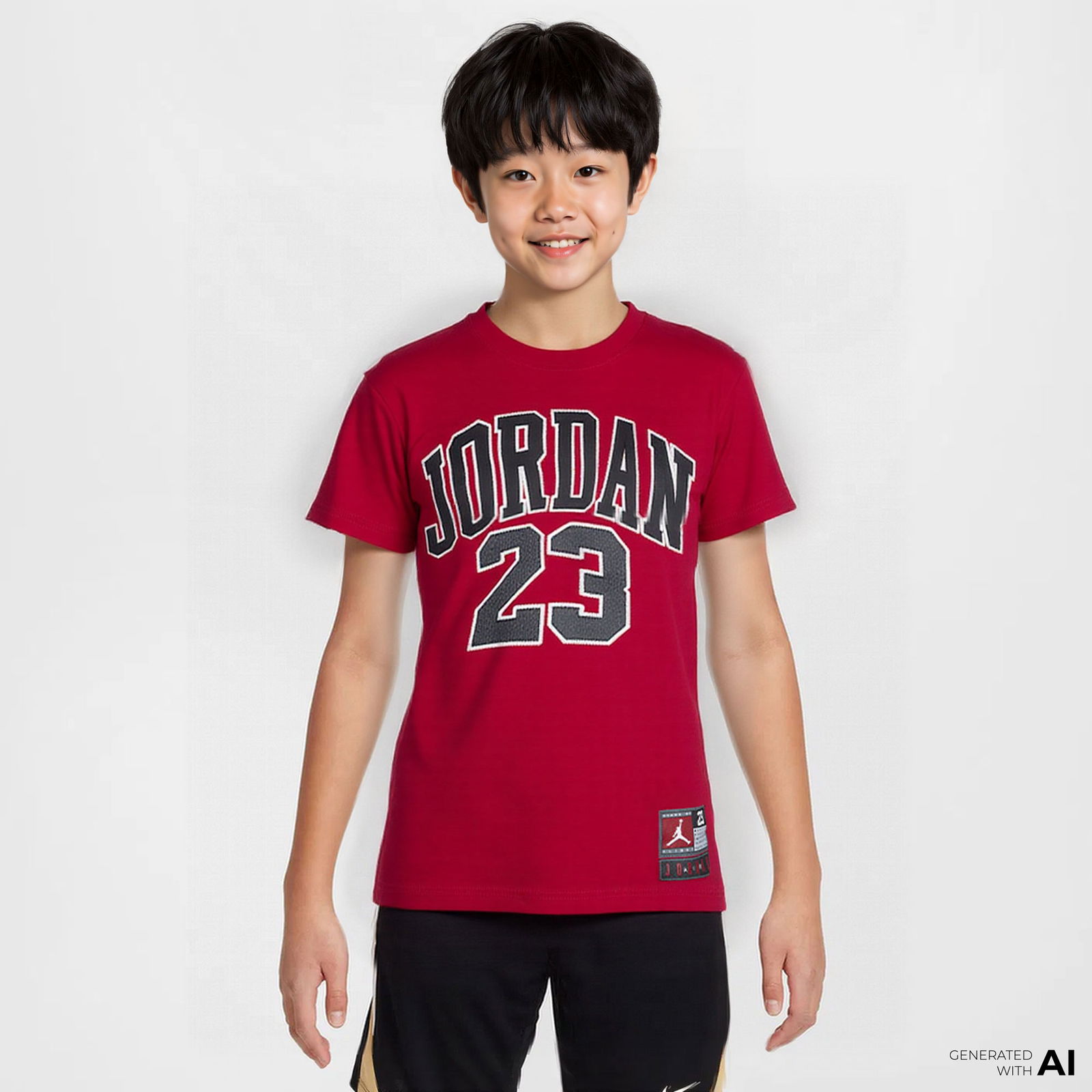 Jordan Practice Flight Çocuk Kırmızı T-Shirt