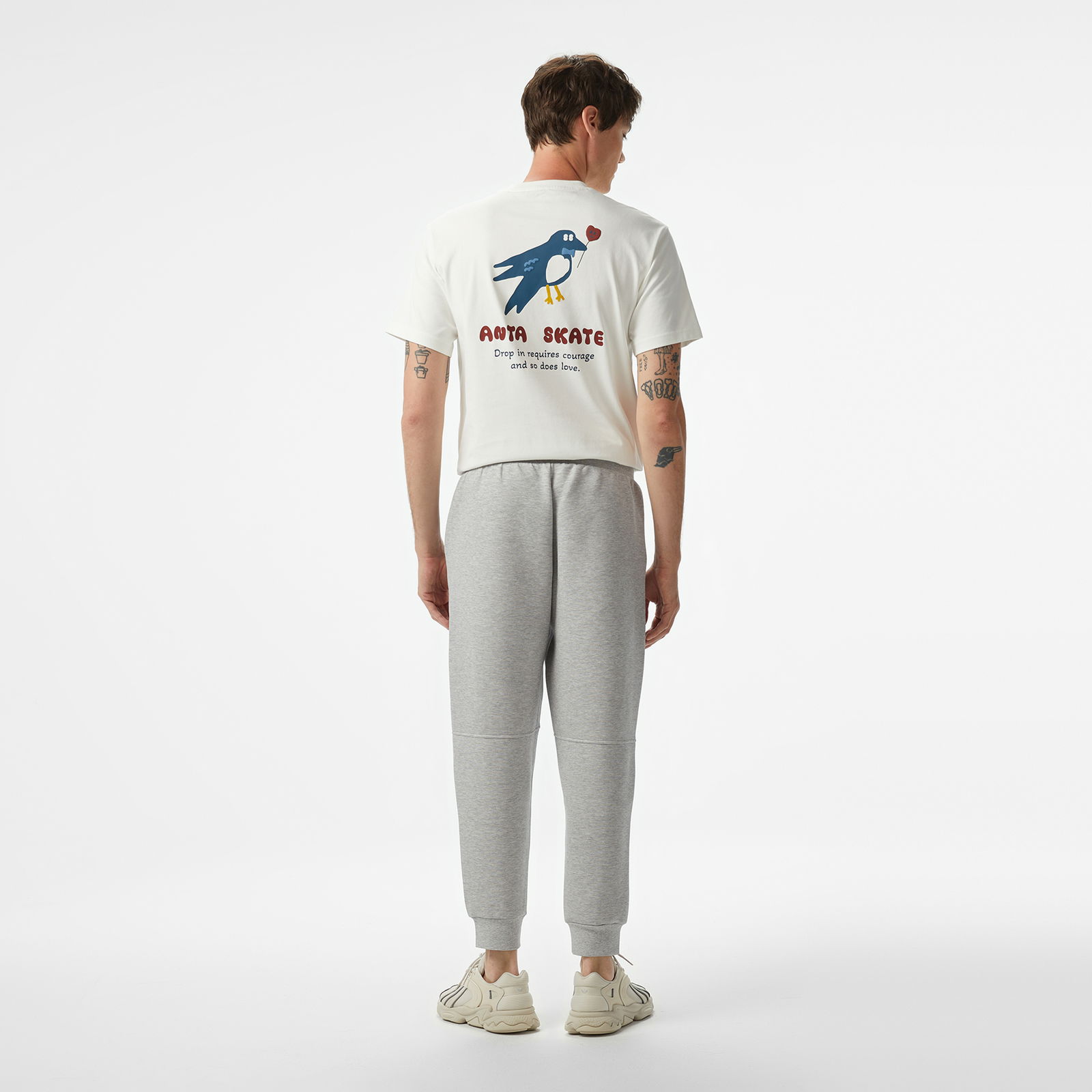 Anta Iconic Knit Erkek Siyah Eşofman Altı